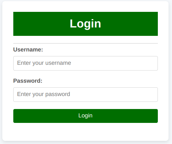 Login Page