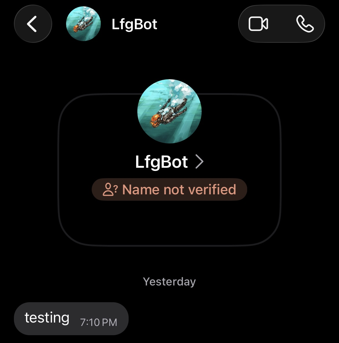 Signal Bot test message