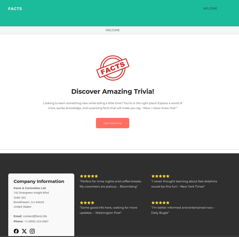 Facts Homepage